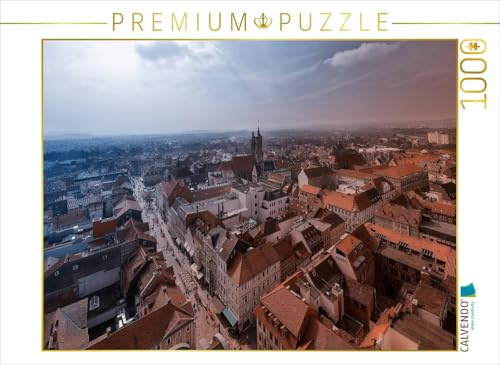 CALVENDO Puzzle Blick vom Turm der St. Jacobi Kirche | 1000 Teile Lege-Größe 64 x 48 cm Foto-Puzzle für glückliche Stunden