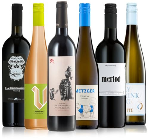 GEILE WEINE Weinpaket GRILLEN (6 x 0,75l) Weisswein, Rosé und Rotwein für den nächsten Grillabend