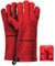 Feuermeister Premium BBQ Grillhandschuhe Gr. 8 in der Farbe Rot aus Rindspaltleder, Länge: 33cm, 50173613B