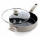 GreenPan Cambridge Schmorpfanne mit Deckel (28 cm/4,2l), gesunde keramische Antihaftbeschichtung, PFAS-frei, induktionsgeeignet, spülmaschinengeeignet, Bronze