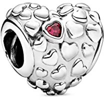 PANDORA Mum In A Million Herz-Charm Sterling-Silber 8,5 x 11,8 x 11,8 mm (T/H/B)