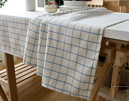 Insun Tischdecke Staubdicht Waschbar Küchentisch Abdeckung Tischtuch Skandinavischen Landhaus Stil Tischwäsche Weiß 90x90cm Quadratisch