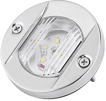 Tbest Positioer Boot, Boot Hecklicht,Led Marine Boot Riegel Licht,Led Heck Licht 12V Marine Boot Riegel Weiß Led Edelstahl Wasserdicht Heck gatio