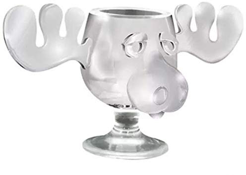 ICUP Christmas Vacation Tassen-Set aus Acryl, 130 ml, Elchkopfform, 2 Stück