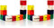 Gamez Galore PACK OF 2 Twist and Lock Blocks Coloured Wooden Twisty Block 15.6cm In Length
