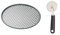 MasterClass Pizza Cutter Wheel and Pizza Tray for Oven Set (2 Pieces)
