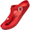 SAGUARO Chanclas de Piscina para Hombre Mujer Antideslizante Pantuflas Playa Cómodas Flip Flops Interior Unisex Pantuflas Adulto, Slipper Rojo 38