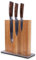 Wakoli EDIB 3-teiliges Damastmesser Set mit magnetischem Messerblock I Küchenmesser Set mit Pakkaholzgriff & 67 Lagen VG10-Damaststahl, 60±2 HRC I Messerblock für Küche & Geschenk für Männer