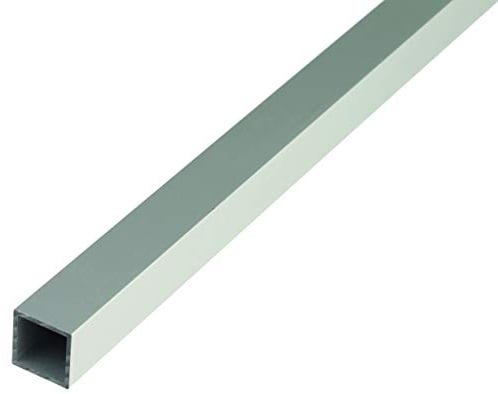 Alberts 498092 Vierkantrohr | Aluminium, silberfarbig eloxiert | 1000 x 10 x 10 mm | 10er Set
