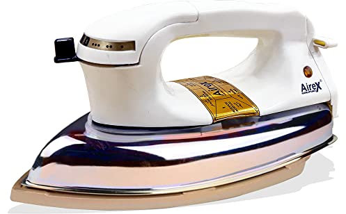 Efficient Airex Dry Iron Plancha Wrinkle Free Clothes Fast Ironing Portable Golden Sole Plate Dry Iron 1000 Watt