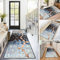 BAYUE Läufer Teppich Lang Flur rutschfest Waschbar 100X200CM,Modern Küchen Teppich Polyester Dauerhaft, Schlafzimmer Muster Carpet, für Wohnzimmer Büro Esszimmer, Anpassbar Teppichläufer Meterware