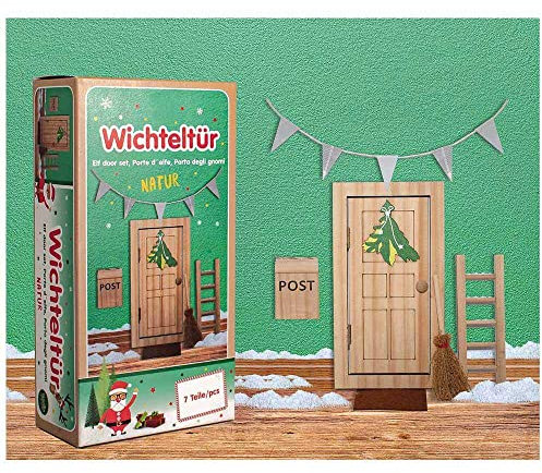 tanner DER KLEINE KAUFMANN TANNER Deco - Wichteltüre Natur Edition, mit verschiedenen Artikeln, für Kinder, 9004.8