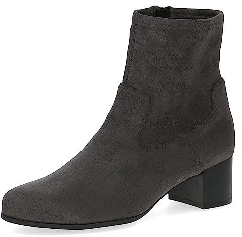 CAPRICE 9-25316-41, Botines de tacón con cordones para Mujer, Gris (Dk Grey Str.), 41 EU