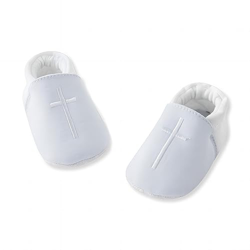 pureborn Baby Boy Christening Shoes Infant Soft Sole Anti-Skid Prewalker Sneaker Baptism Shoes 3-6 Months