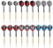 Ejoyous 18Stück Stahlspitze Dartpfeile Set, Dartpfeile Metallspitze Steel Dart Pfeile Set mit 18 Stück Dart-Nadel und 18 Stück Pfeilstab 18 Stück Pfeilflügel