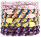 AXEN 8PCS Elastic Hair Tie for Women Girls, Cotton Bands Soft Woven Ponytail Holders for Thick Hair and Curly Hair, Double Mixed Colors 2
