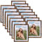 Vasemouh brauner Bilderrahmen 15er-Set, für 20x25 Bilder mit Passepartout oder für Bilder 23x28 ohne Passepartout, Wand- und Tischaufstellung
