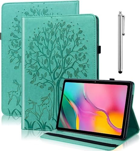 BOLELAW Custodia per tablet Amazon Fire Max 11 Tablet (13a generazione, 2023) 11, in pelle PU, con pennino capacitivo, fessure per documenti per Amazon Fire Max 11 (verde)