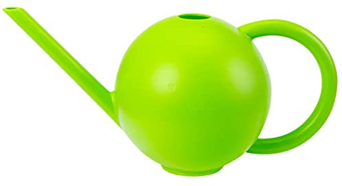 Petit arroseur rond de 1,5 l - Pour la maison, le petit jardinage, l'élevage de fleurs, plantes succulentes, bec long, arrosoir pour plantes d'intérieur (vert-6, taille unique)