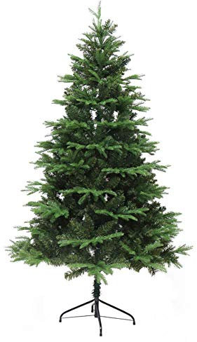 Künstlicher Weihnachtsbaum aus PVC, 180 cm, 6 Fuß, 673 Spitzen, aufklappbar, unbeleuchteter Weihnachtsbaum, Premium-Vollbaum mit Metallständer, für Innen- und Außendekoration (Weihnachtsbaumgeschenke)