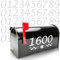 Reflective Post Box Number Stickers - 5 Sets of 2 Inch Letter Box Numbers - White Self-Adhesive Vinyl Decals - Waterproof and UV Resistant - Use as Bin Numbers for Wheelie Bins