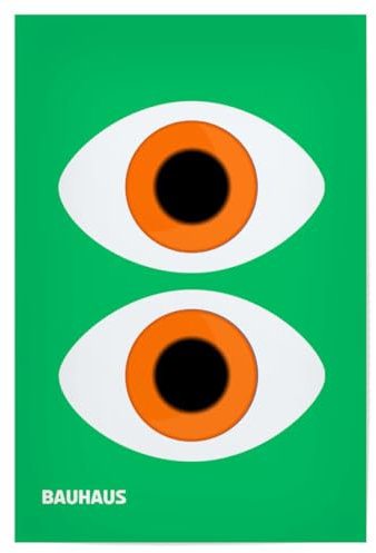 artboxONE Poster 45x30 cm Abstrakt Bauhaus 2 Eye - Bild Bauhaus Bauhaus Art Bauhaus Style