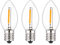 ShuoHui C7 E12 220V LED Kerzenlampe, 0.5W Vintage Edison Kleine Ersatz-Glühbirne ersetz 7W Glühend für Nachtlicht/Kokosnusslichterkette 2200K Super Warm Leuchtmittel, 50 Lumen Nicht Dimmbar (3)
