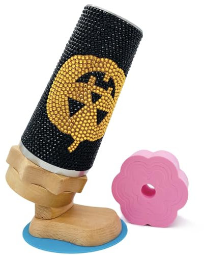 YUARIML Tilted Tumbler Turner for DIY Rhinestone Tumbler, Bling Cups Making Supplies, Cup Turner with Adjustable Size Foam