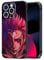 HWLHJJ Sukuna JJK Anime Mobile Phone Case Made of Silicone TPU - Manga Pattern, Black Frame, Art Cover for iPhone 13 Mini