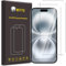 WFTE [2-Pack Screen Protector for iPhone 16 6.1,Anti-Scratch,High Transparency,Anti-fingerprint,Bubble-Free,Dust-Free Premium Tempered Glass Screen Protector For iPhone 16 6.1