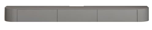 HOLGVE Grauer TV Schrank, Wandmontierter Fernsehtisch, Fernsehschrank mit Schubladen Und Nach Unten Klappbarer Tür, Entertainment-Center(160x19cm/62.9x7.4 inches)