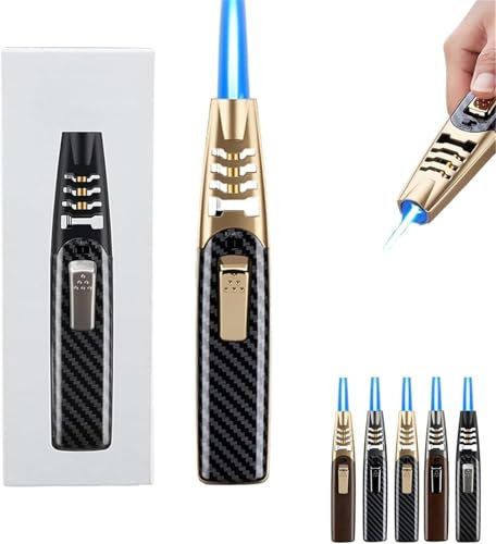 Fire Blaze Electric Lighter, Powerful Dual-Arc Torch, Windproof & Waterproof for Outdoor Activities (Gold)