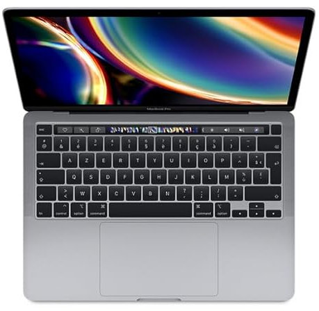 2020 Apple MacBook Pro avec 2.3GHz Intel Core i7 (13-pouces, 16GB RAM, 512GB SSD Stockage) (QWERTZ German) Gris Sidéral (Reconditionné)