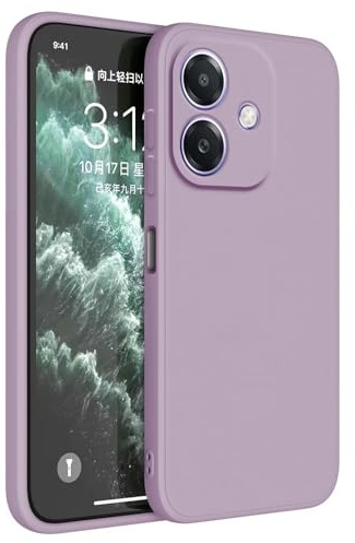 Topme Cover per OPPO A40 / OPPO A40m / OPPO A60 5G (6.67 Inches) Custodia Case, Protezione Della Pelle Della Custodia in Silicone Tpu - Erba viola
