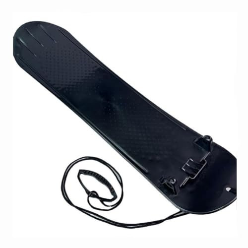 JFBHSD Luge À Neige Pliable pour Enfants, Planche De Ski, Traîneau, Skateboard pour Luge À Neige en Plein Air, Planche De Luge À Neige Adaptée Au Ski, Au Ski sur Herbe, Au Ski sur Sable(Schwarz)