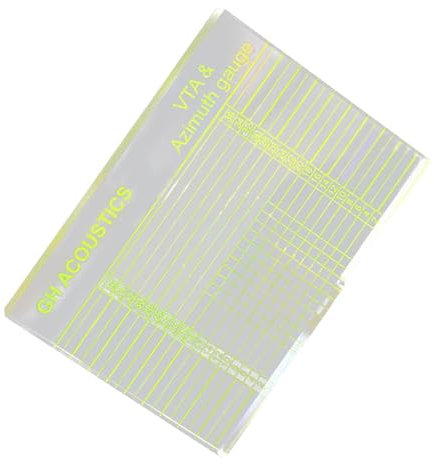 Turntable Cartridge Alignment Protractor – Azimuth Measuring Tool for Record Players – Precision Turntable Setup Tool for Proper Calibration, Tracking & Balanced Sound Quality