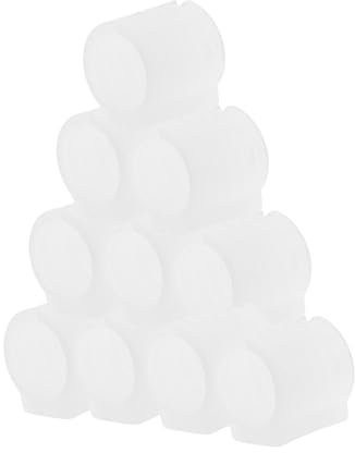 NUOBESTY 10 Stück Bug -verdrängter Stuhl Gleiter Für Bürostühle Gleiter Für Möbel U-Form Stuhl Caps Gleiter Für Terrassenstühle Stuhlgleiter Für Den Außenbereich Möbelfußfußpolster Pp Weiß