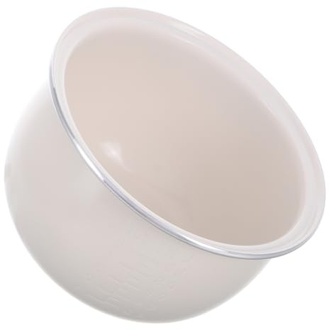 LOLIPPYY Keramik Reiskocher Ersatztopf 2 Liter Weiß Hemisphärisch Antihaftbeschichtet für Reis Sushi Porridge Joghurt und Suppe