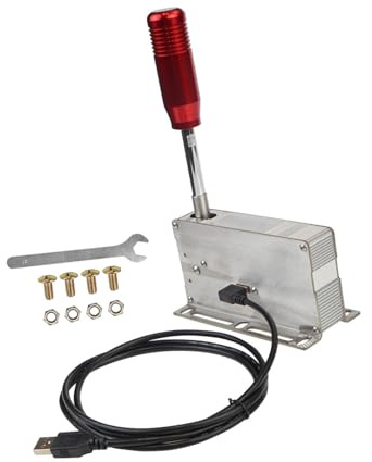 Aluminium Racing Shifter – USB Plug & Play Für PC Sims Response Wheel Kompatibilität Einfache Installation Racing Game Shifter