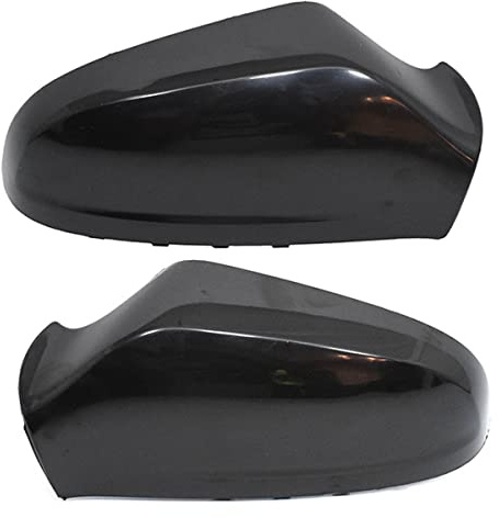 PROMOLINK 2x Spiegelabdeckung Links Rechts Satz Schwarz Kompatibel mit Opel Astra H 2004-2010 Vauxhall 2004-2013 Außenspiegel Kappe Spiegelkappe Seitenspiegel Abdeckkappen Ersatz 6428917 6428918