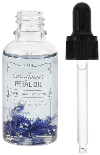 Glas Ätherisches Rosenöl 10ml für Körpermassage und Schönheitspflege | Blaues Fläschchen, für Gesicht und Haarpflege, Feuchtigkeitsspendend, Sanfte Anwendung, 10ml