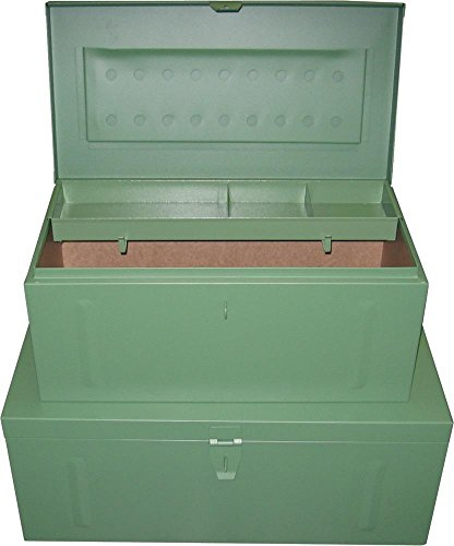 Format 4332163426646 – Stahlblechkoffer grñn 690 x 360 x 310 mm (H)