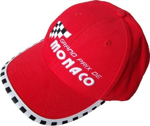 Formule 1 Ragazzi/Adulti 'cap con Motivo Monaco Grand Prix, Modello N. 6, Misura Regolabile