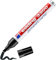 edding 3300 permanent marker - black - 1 marker pen - chisel nib 1-5 mm - quick-drying permanent marker - waterproof, smudge-proof - for cardboard, plastic, wood, metal, fabric - marker pens