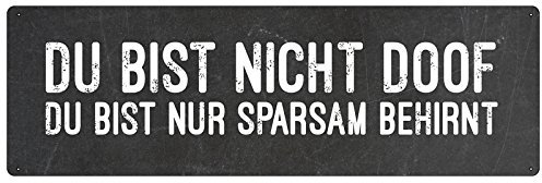 DU BIST Nicht DOOF Spruch Schild Blechschild lustig witzig Geschenk