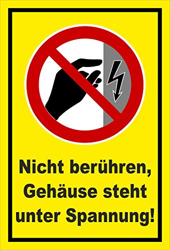 Melis-Folienwerkstatt Schild - Nicht berühren - 30x20cm - 3mm Aluverbund – S00355-007-C 20 VAR