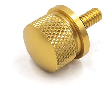 sourcing map Motorcycle Seat Mount Bolt Screw Cap Nut for Harley Davidson | Gold Tone, Aluminium Alloy