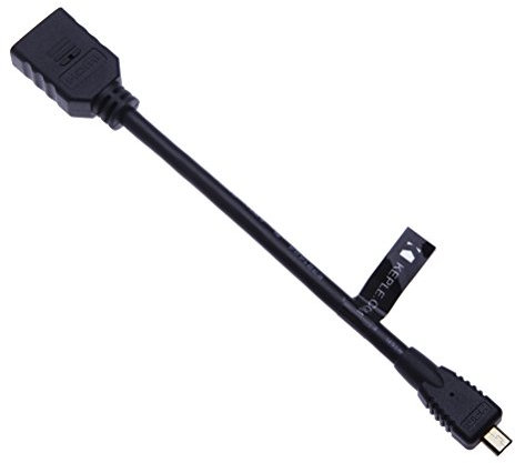Micro HDMI zu HDMI Kabel Adapter Buchse Konverter Kompatibel mit Lumix DMC DMC- HC HC- Series GH4 FZ1000 FZ300 FZ330 GF7 GF7K GH4A GH4H TZ61 TZ70 TZ71 TZ80 TZ81 TZ100 TZ101 Videokamera