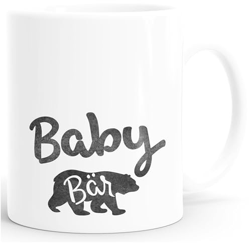 MoonWorks Kaffee-Tasse (style_variation) Bär Weiss unisize