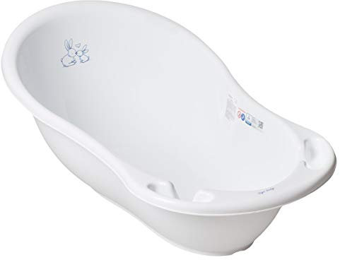 Baignoire bébé thermomètre Blanc Lapin 102 cm